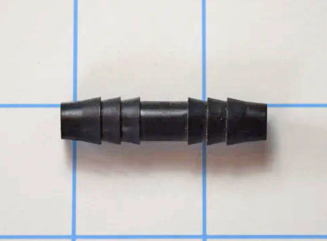 5/16" to 5/16" Black Straight Multi-Barb Connector BLK516180CON