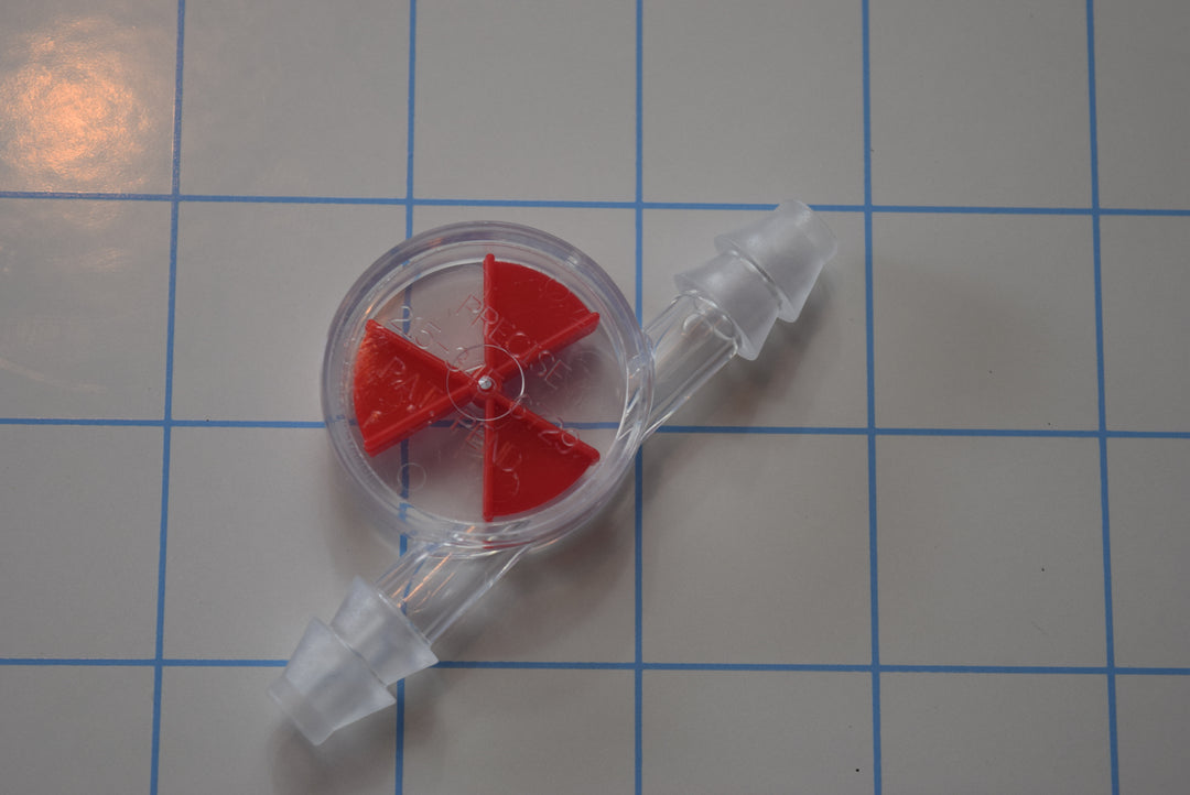 ACS-Wheel Liquid Flow Indicator Large Red