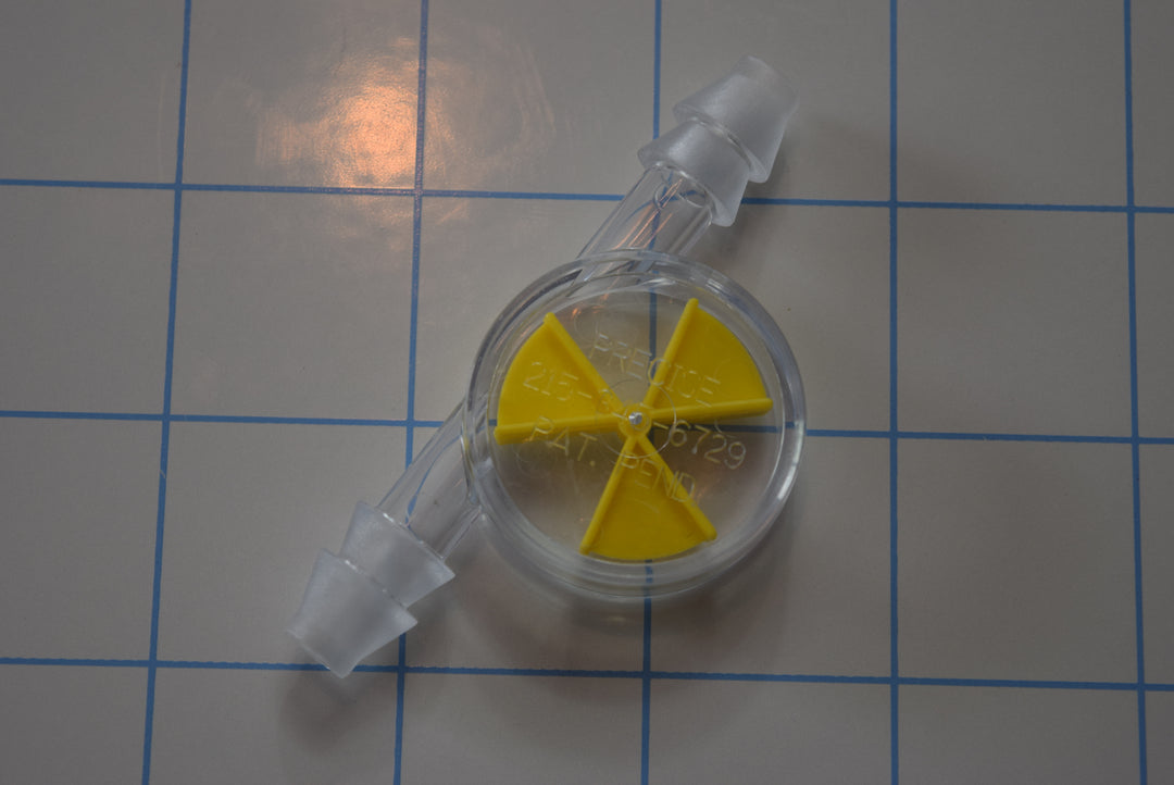 ACS-Wheel Liquid Flow Indicator Large Yellow