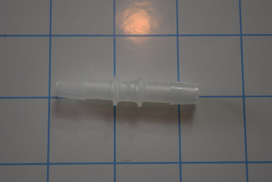5/16" to 5/16" Clear Polypropylene Connector