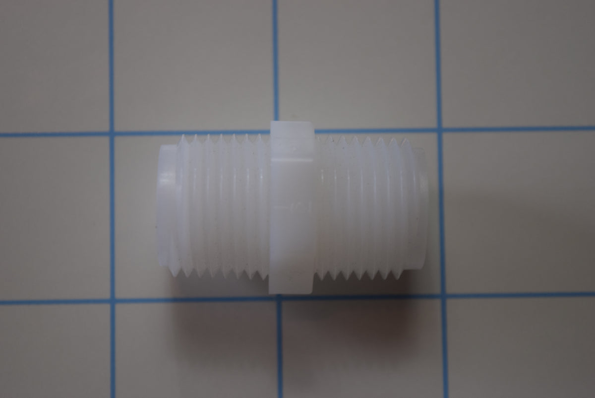 1/2" by 1/2" NPT Nylon Threaded Nipple Shower Extension Adaptor