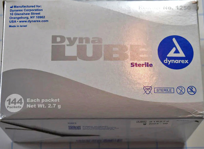 Dynalube 144 Count -2.7 Gram Packets - Box