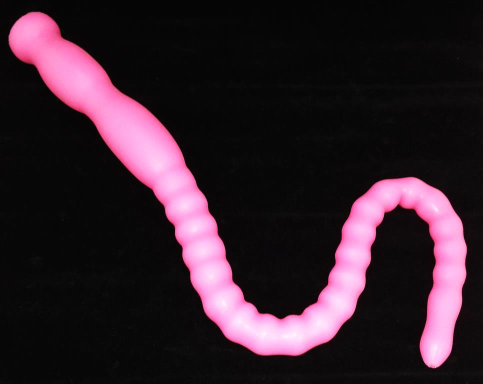 CT80-122French 34" Silicone Tapered Rib Serpentine Colon Tube