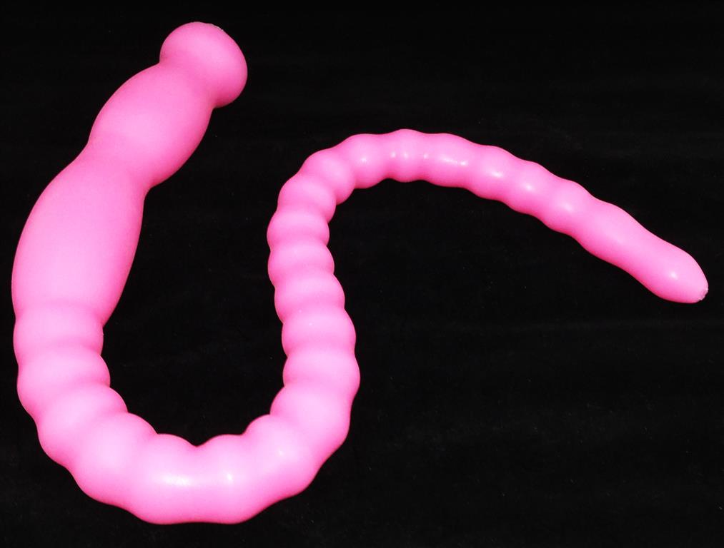 CT80-122French 34" Silicone Tapered Rib Serpentine Colon Tube