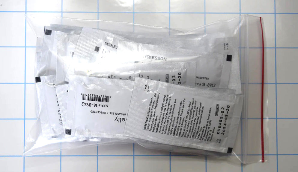 McKesson 25 Count - 3 Gram Sterile Gel Packets