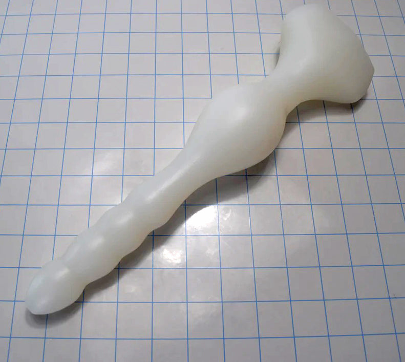 13.5” Oval Flange-Style Large 2.5” Diameter Colon Enema Nozzle
