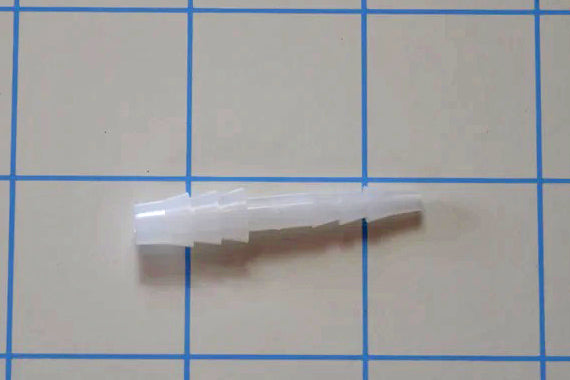 1/8" to 1/4" Natural Polypropylene Tubing Coupler/Adaptor