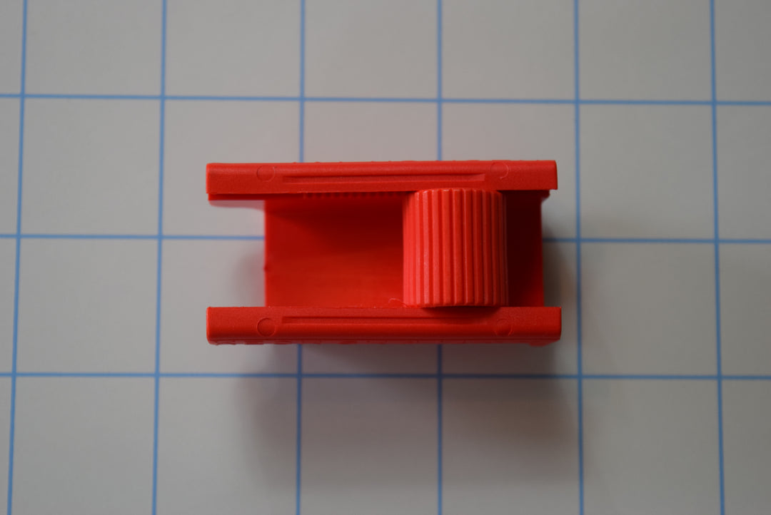 Large Red 9/16" Roller Style Thick Wall Tubing Flow Clamp