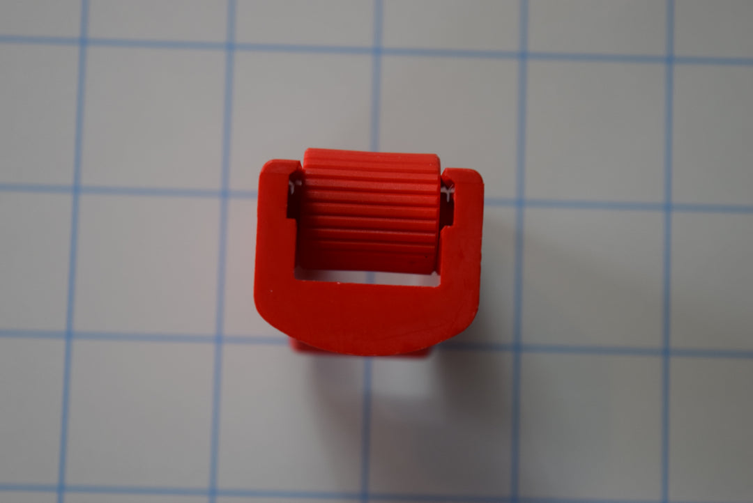 Large Red 9/16" Roller Style Thick Wall Tubing Flow Clamp