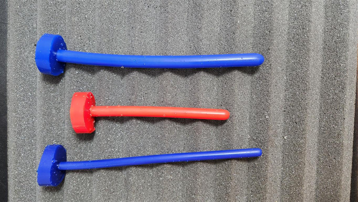  SSND-The Rod 9.5mm smooth urethral sound showing straight design with consistent diameter, premium silicone construction
