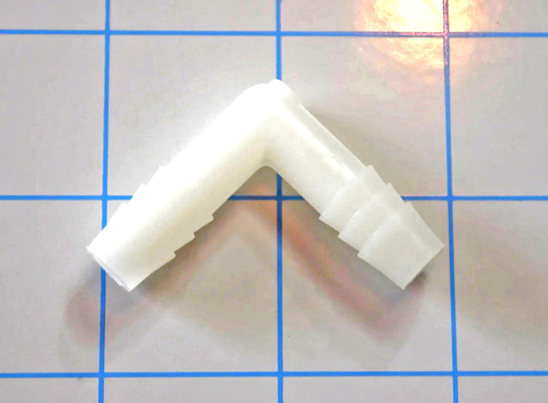 3/8" to 3/8" Nylon 90 Degree Multi/Barb Connector