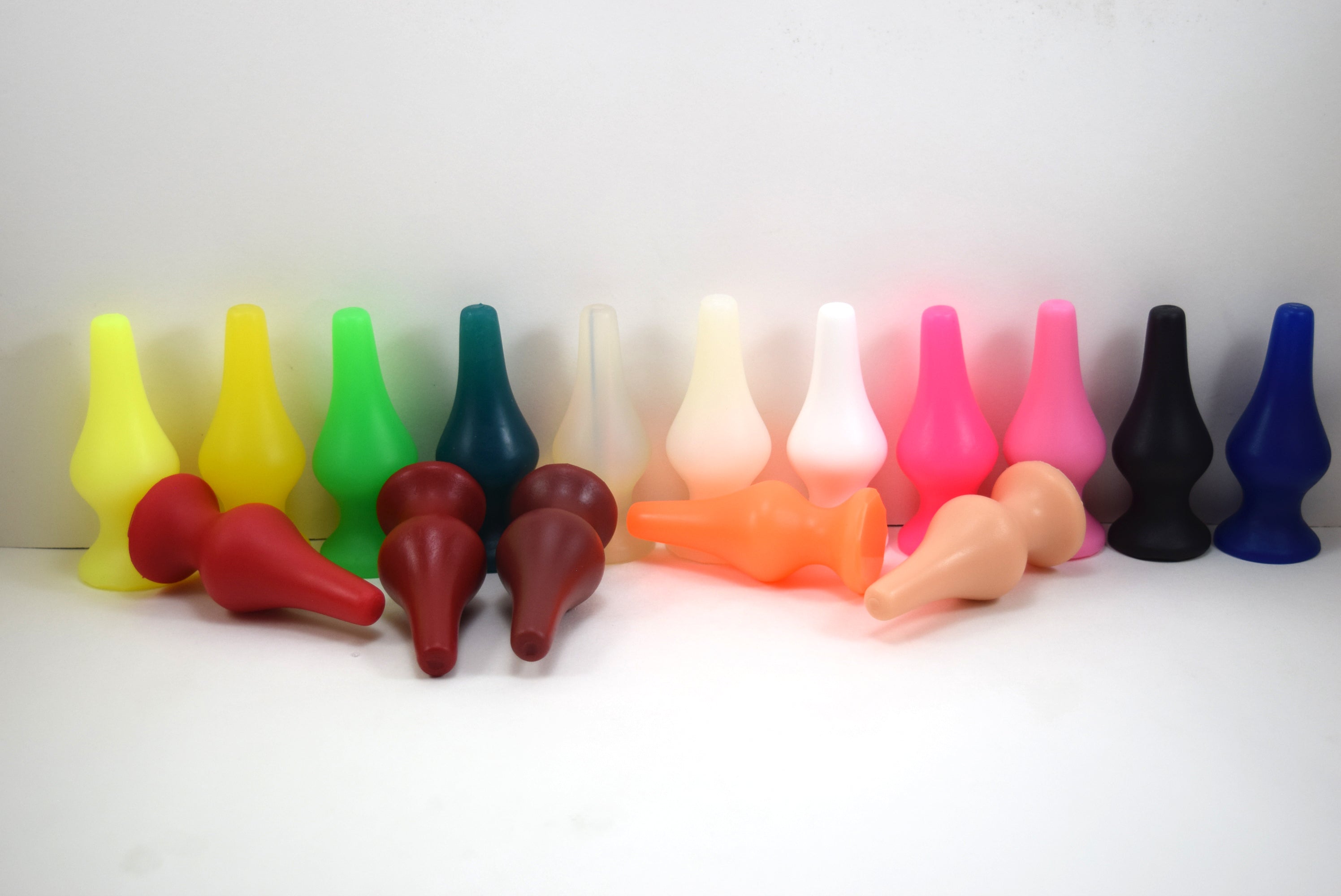 CONCAVE SPD 1.5-inch retention style silicone nozzle with 3-inch concave tapered tip, 4-inch total length, 3-inch insertable depth