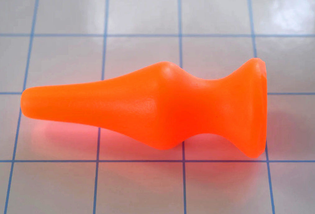 CONCAVE SPD 1-inch retention style silicone nozzle with concave tapered tip, 1-inch maximum diameter, 2.25-inch insertable length