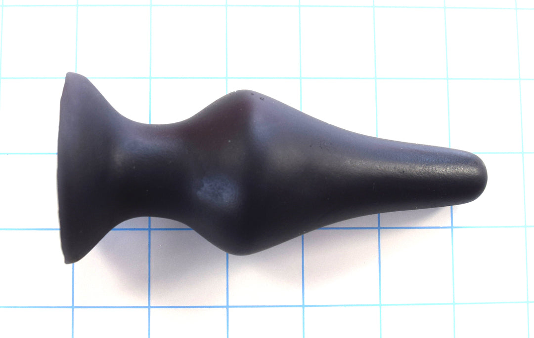 CONCAVE SPD 1.75-inch retention style silicone nozzle with 2.5-inch concave tapered tip, 4.5-inch total length, 4-inch insertable depth