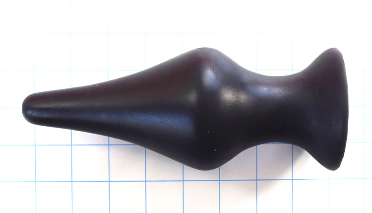 CONCAVE SPD 2.5-inch retention style silicone nozzle with 4-inch concave tapered tip, 6.5-inch total length, 6-inch insertable depth