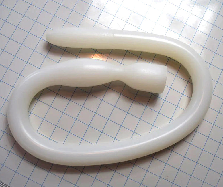 CT-103French 1.35" Diameter Silicone Serpentine Colon Tube 48"