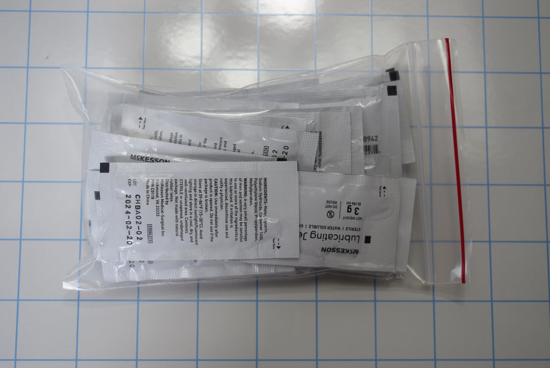 25 Count - McKesson 3 Gram Sterile Gel Packets