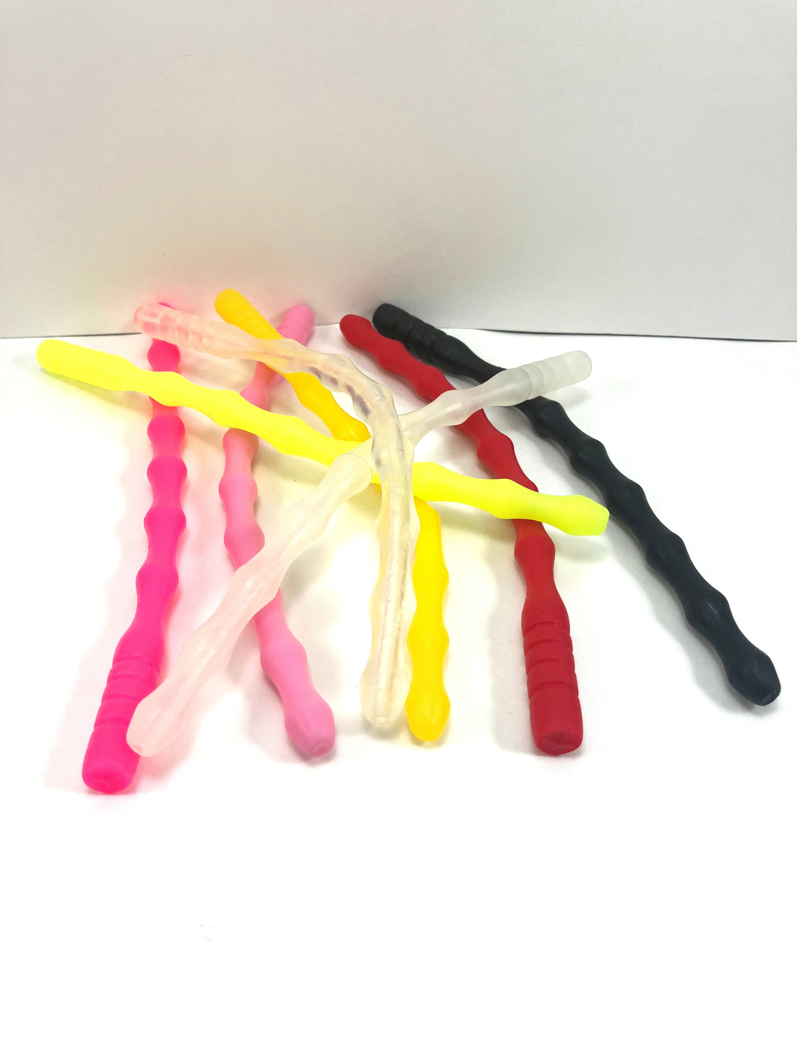 SSND-GARTER urethral sound with distinctive multi-barrel rib base flange, showing 6 contoured segments and 7mm tapered tip, 7.5 inches total length