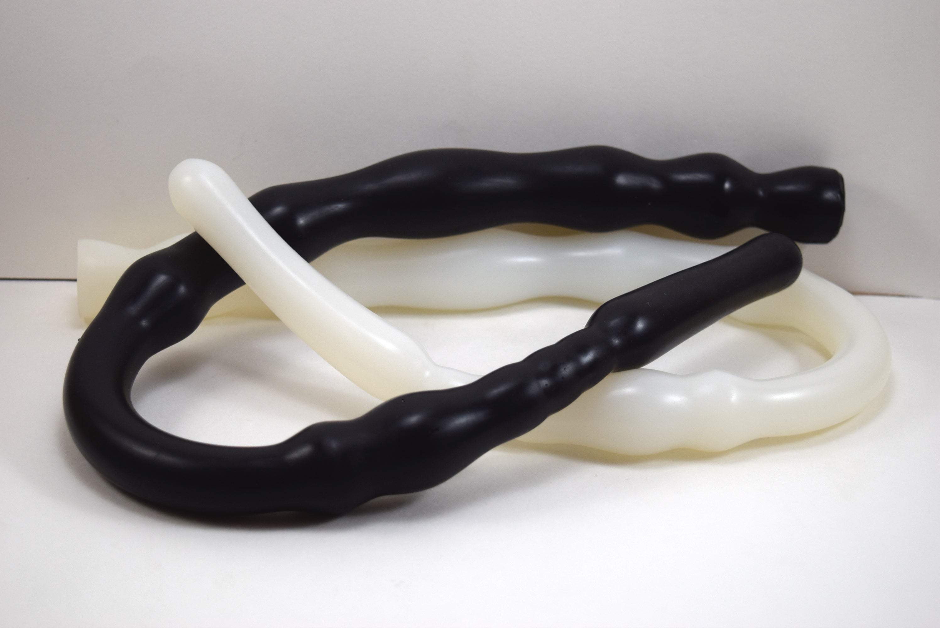 Multi Ball Bulbous Tip 27-inch enema nozzle with textured bumps and valleys, 0.9-inch tip, 1.4-inch maximum diameter, 25.5-inch insertable length