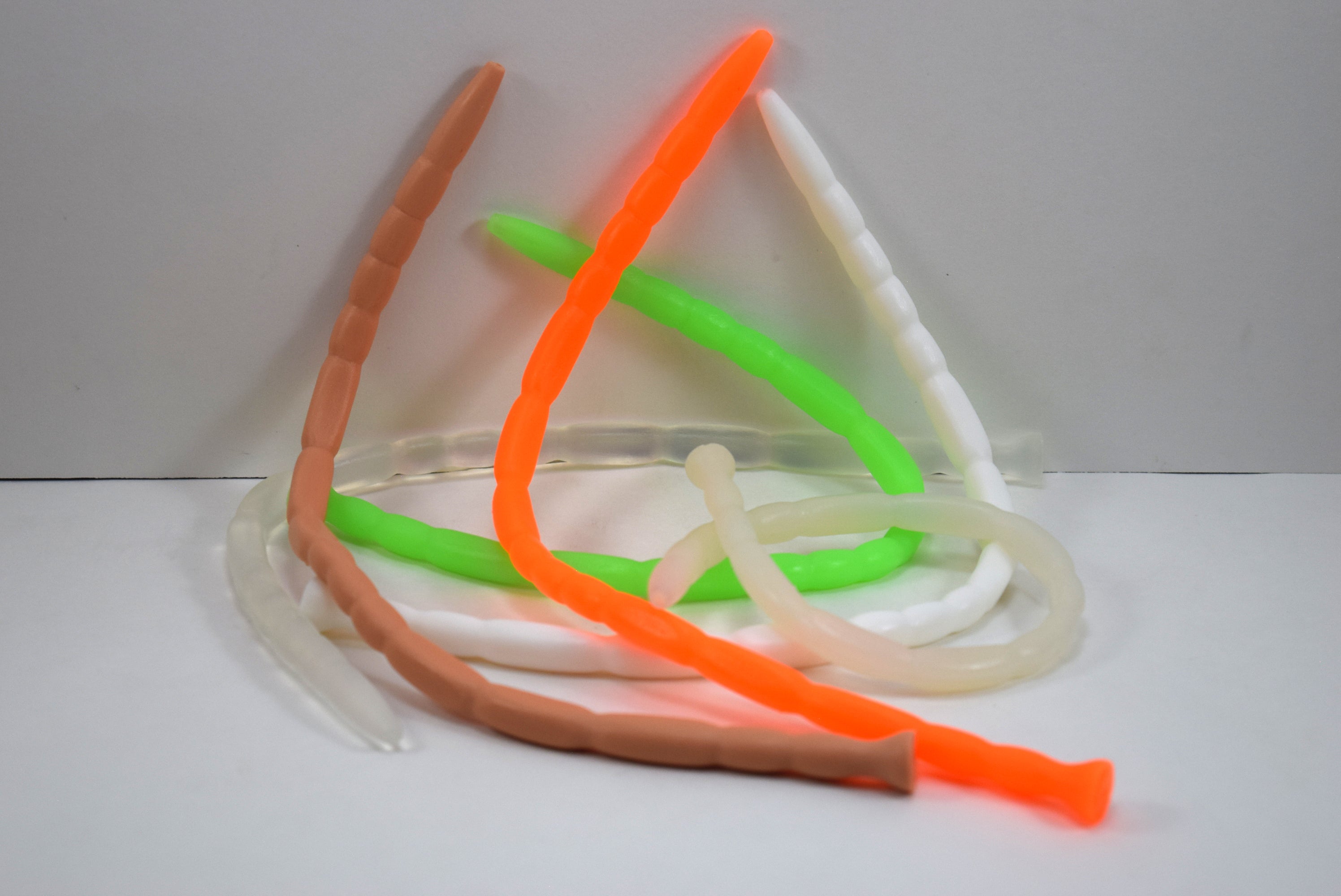 SSND-MRBCUBE urethral sound with unique squared cross-section design, 15 ribbed segments, 12-inch length, 8-9mm diameter