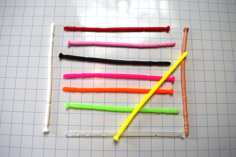 SSND-CNTRD9 contoured urethral sound with sensory-enhanced tip and retention flange, 9-inch length, 7-8mm diameter, 21-24 French