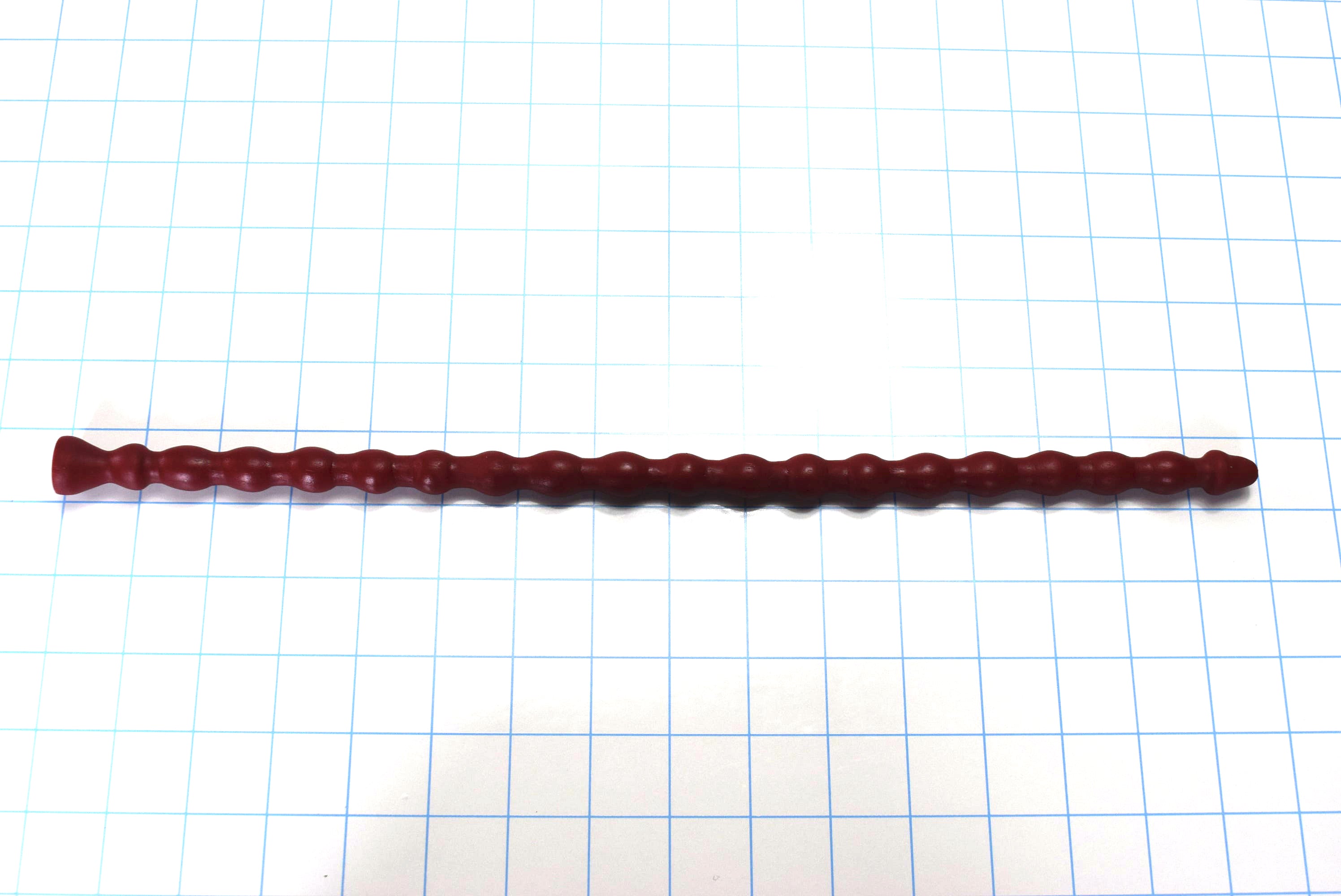 SSND-MRB model, 10-14mm (30-40Fr) diameter, 18 ribs, 14.5" insertable, extra long, varied rib design, retention valley, safety flange, silicone