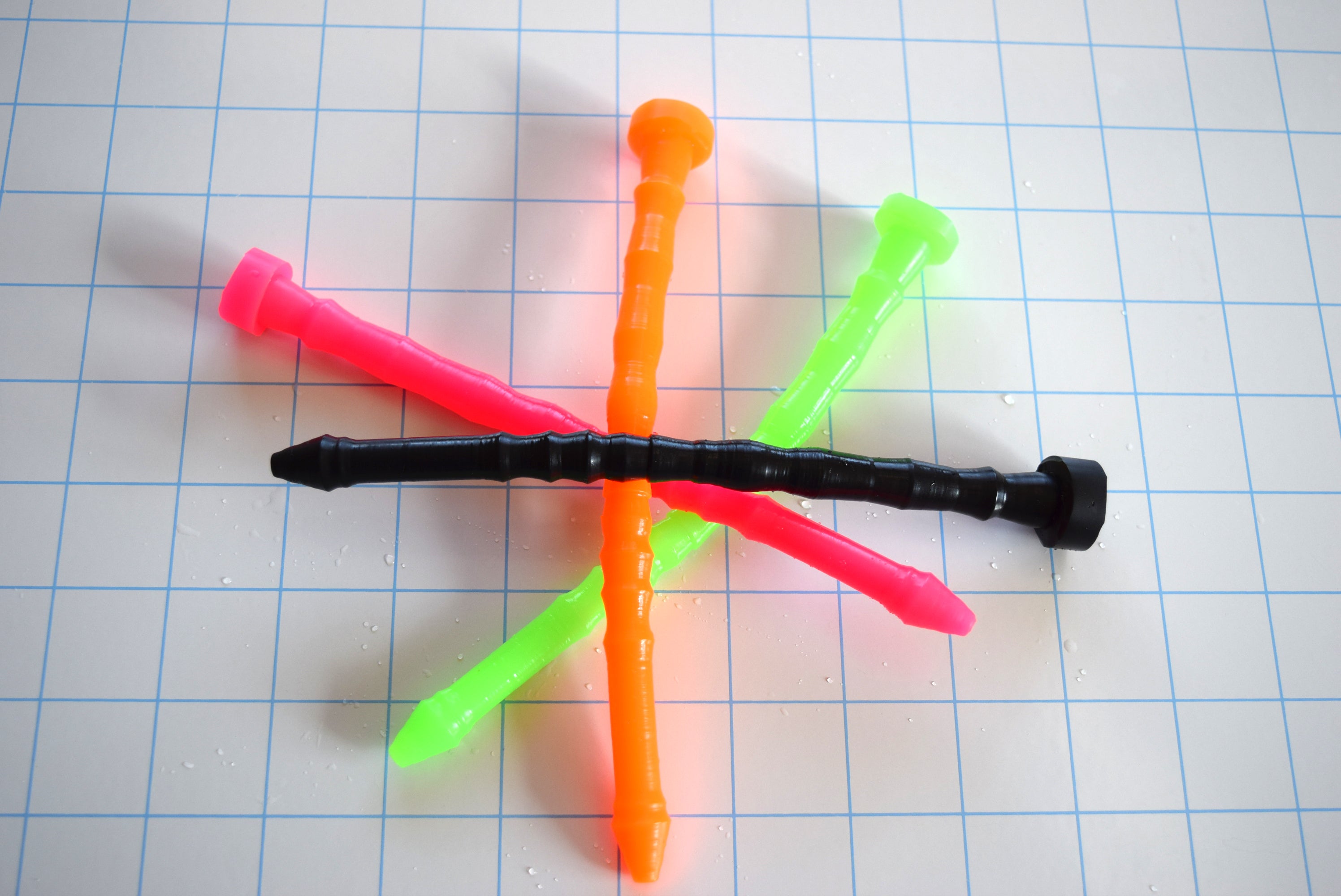 SSND-ShrpRIB 2 12.4mm ribbed urethral sound with multiple bumps