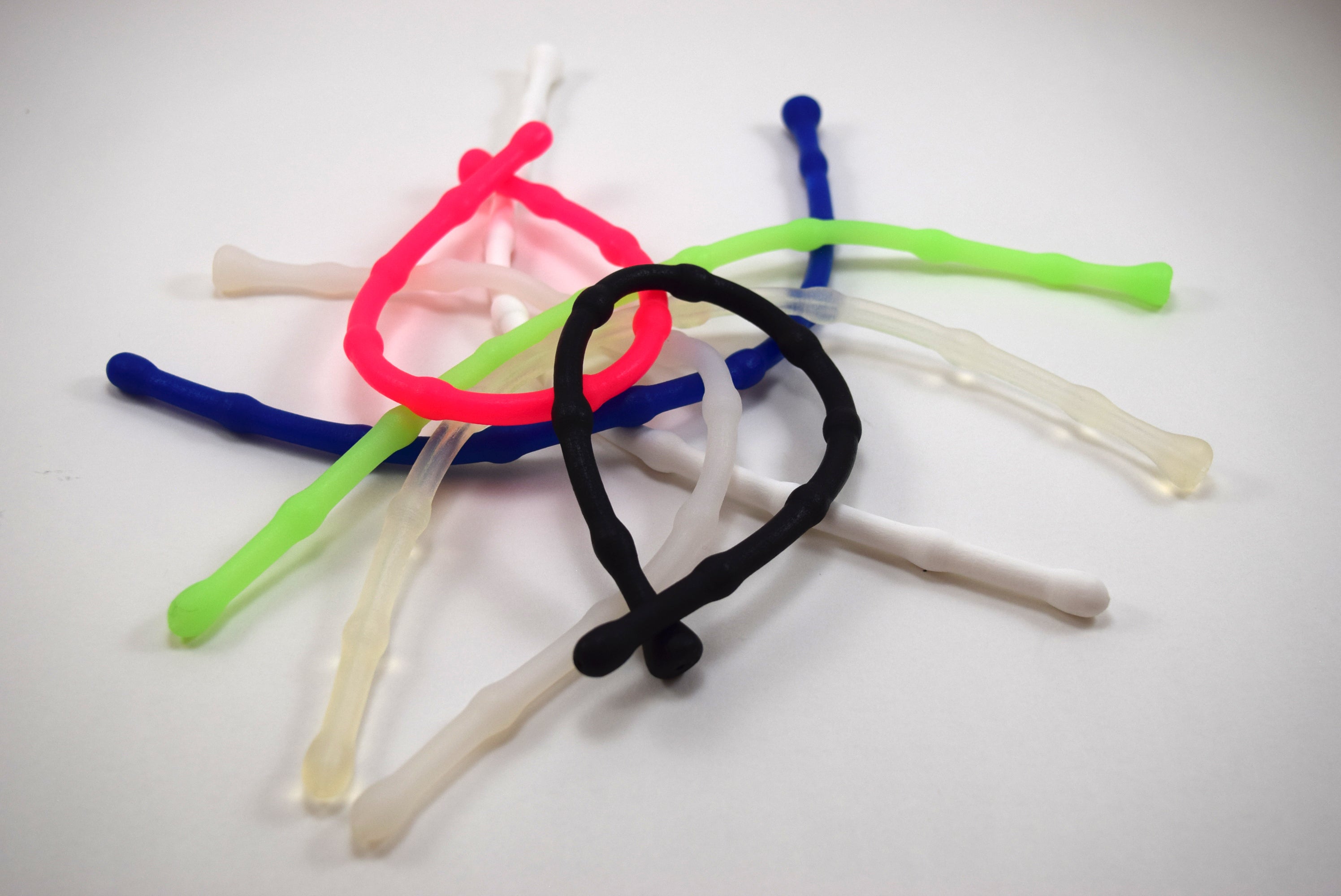 SSND-BEADBALL 7-10mm beaded urethral sound with 10mm ball tip and repeating valleys, 330mm length, 320mm insertable, 21-30 French