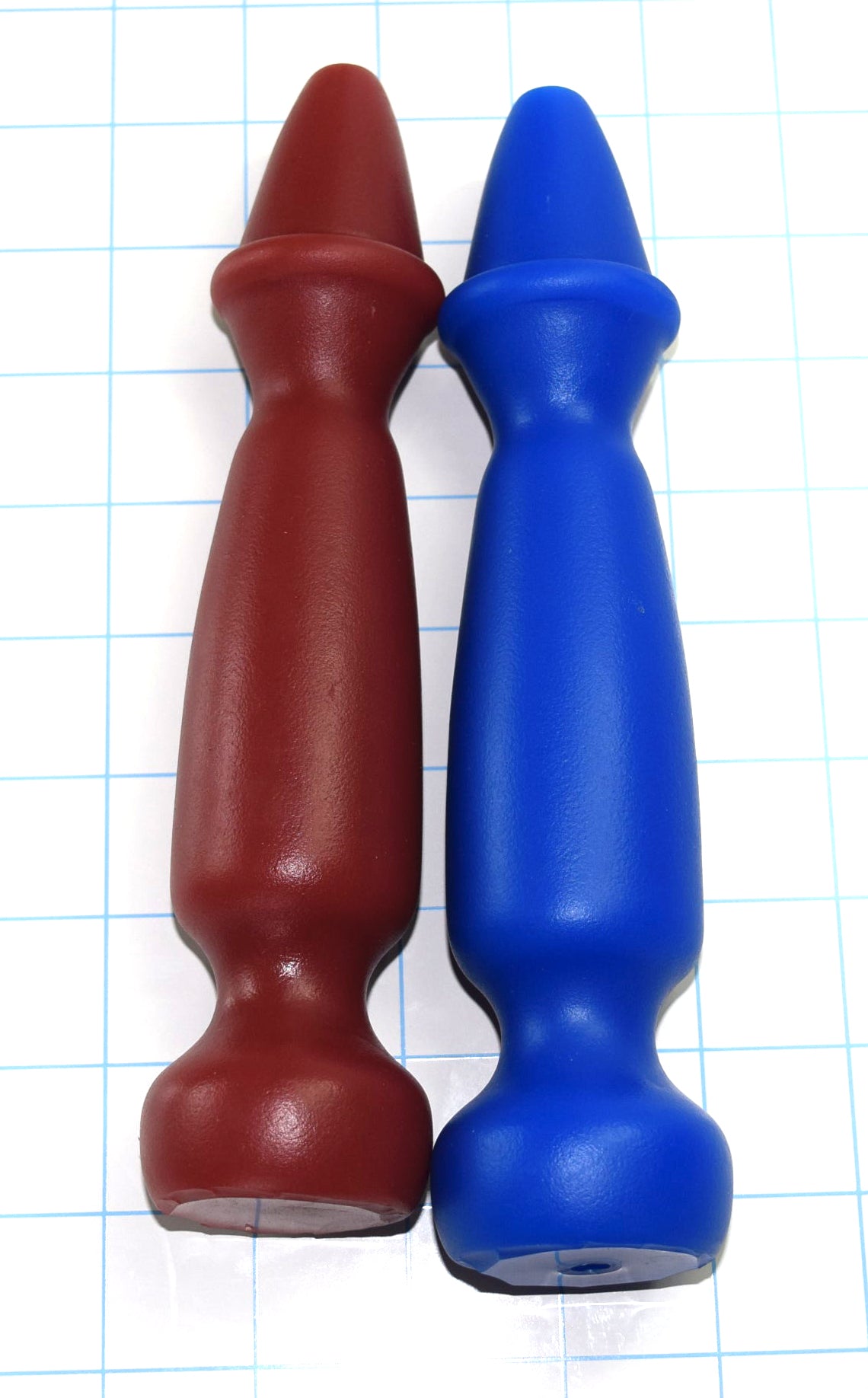 BISHOP8 8-inch silicone retention enema nozzle with tapered body and expanded ring design in medical-grade silicone