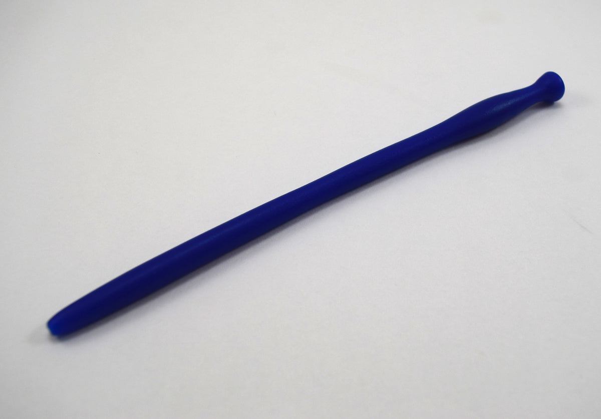 SSND-BMK3 9-12mm multi-dimensional urethral sound with elongated tapered tip and 12mm barrel, 8.5-inch insertable length, 27-36 French