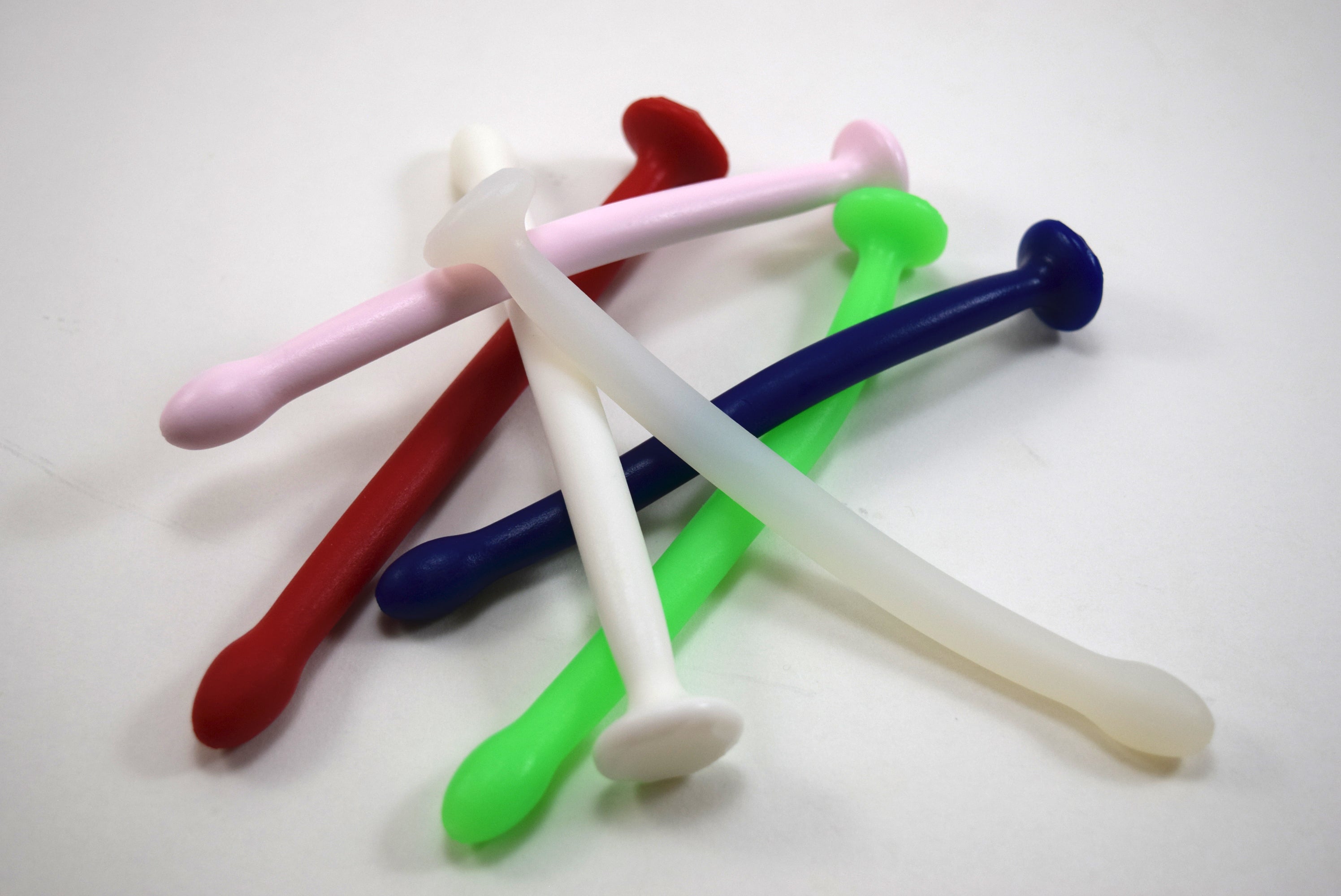 SSND-BMK4 urethral sound with 12mm rounded ball tip tapering to 10mm shaft, 6-inch length with retention valley, 36-30 French