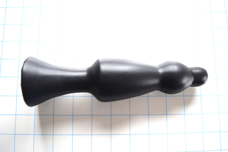 BULBOUS 3 silicone enema nozzle with graduated bulbous design, 2.1 inch maximum diameter, 7 inches insertable length, featuring retention valley and flange