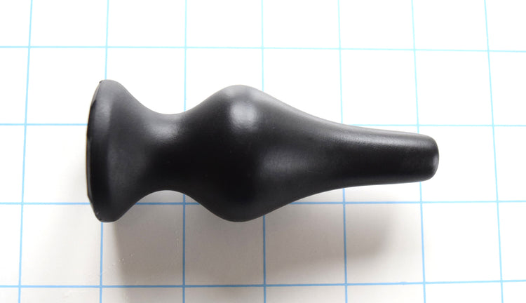 CONCAVE SPD 1.5-inch retention style silicone nozzle with 3-inch concave tapered tip, 4-inch total length, 3-inch insertable depth