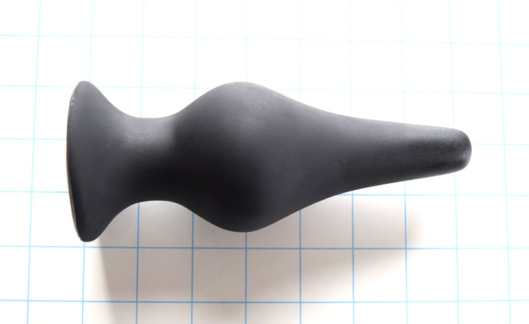 CONCAVE SPD 2.5-inch retention style silicone nozzle with 4-inch concave tapered tip, 6.5-inch total length, 6-inch insertable depth