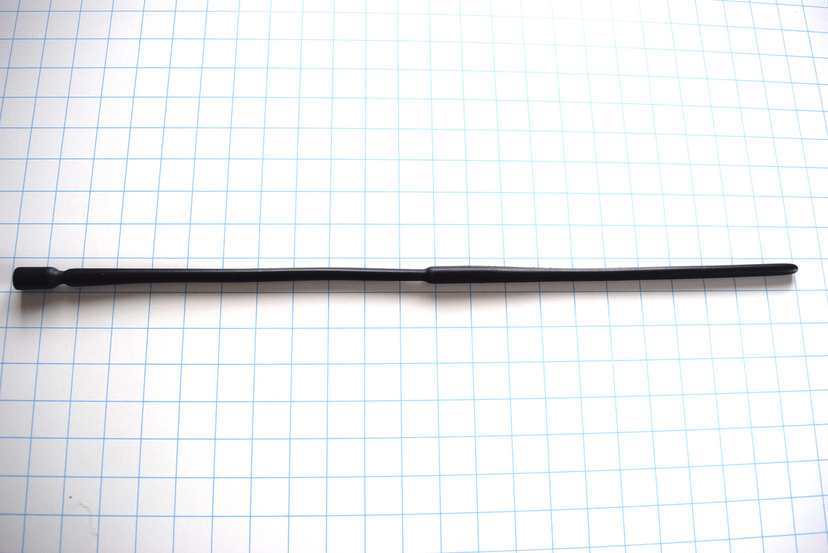 SSND-9-12mm double expansion urethral sound with elongated tapered tip and two 12mm expansion areas, 22-inch total length, 27-36 French