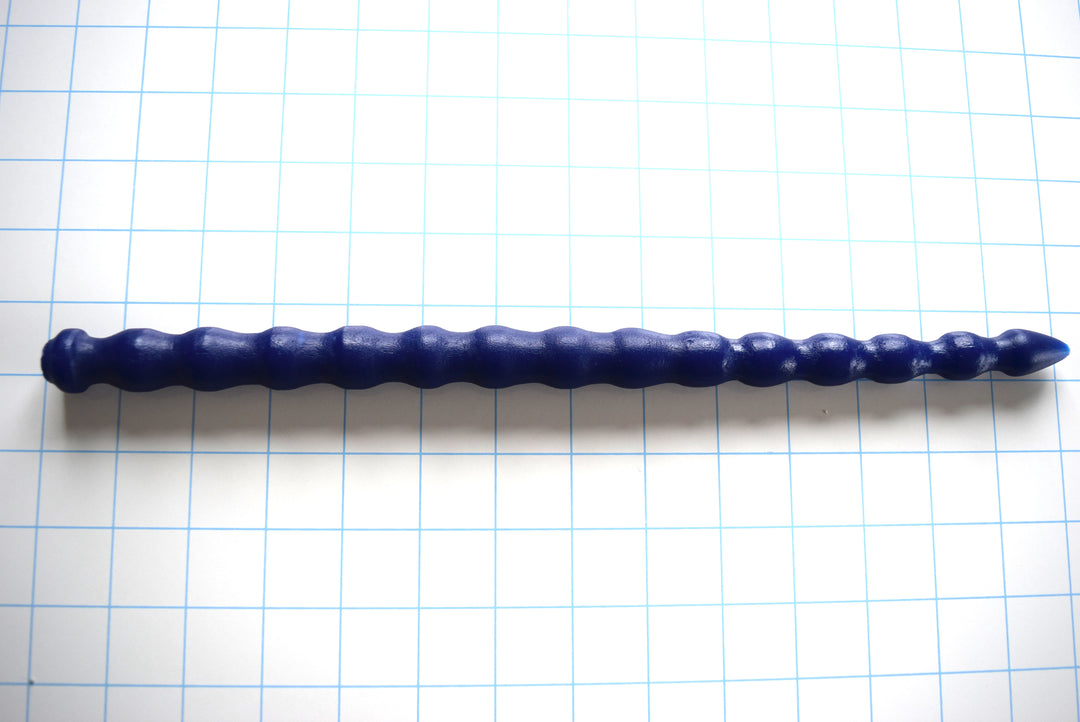 SSND-MRB 16-21mm large diameter ribbed urethral sound with 14 graduated bumps, 13-inch insertable length, 16.6-21mm diameter range