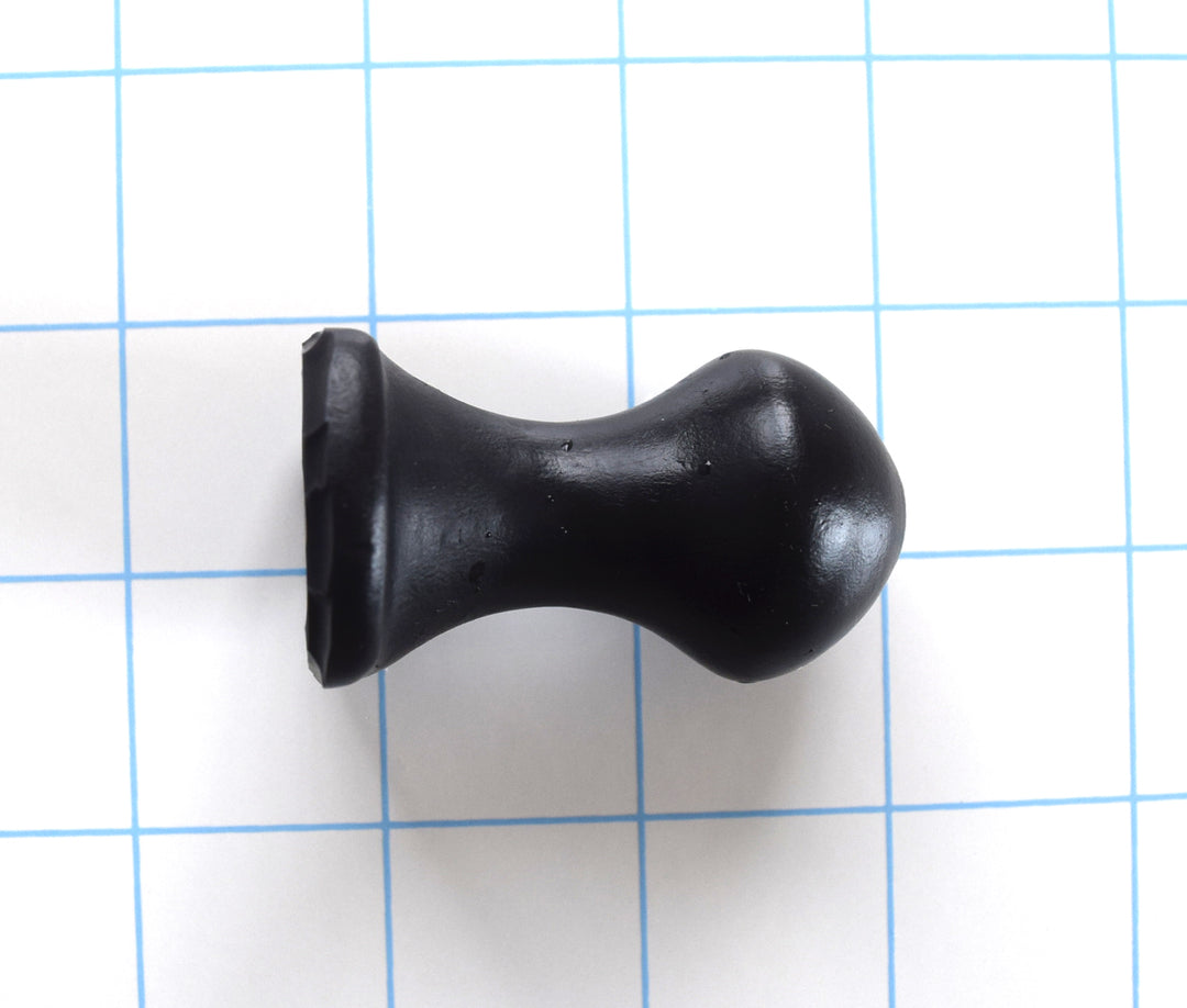 Nubby OF silicone retention plug featuring a 30mm bulbous ball tip, 17mm ultra-slim retention neck, 47mm insertable depth, and a 41mm ergonomic oval safety flange on a grid background.