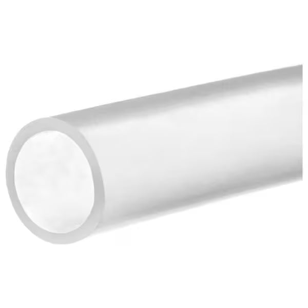 Flexible platinum-cured silicone tubing with 1/4 inch inside diameter and 3/8 inch outside diameter