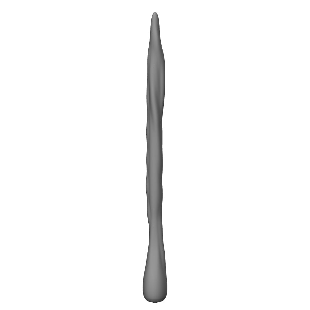 3D digital model preview of the 7-inch SSND-THING slender silicone sound showing its tapered tip and textured shaft