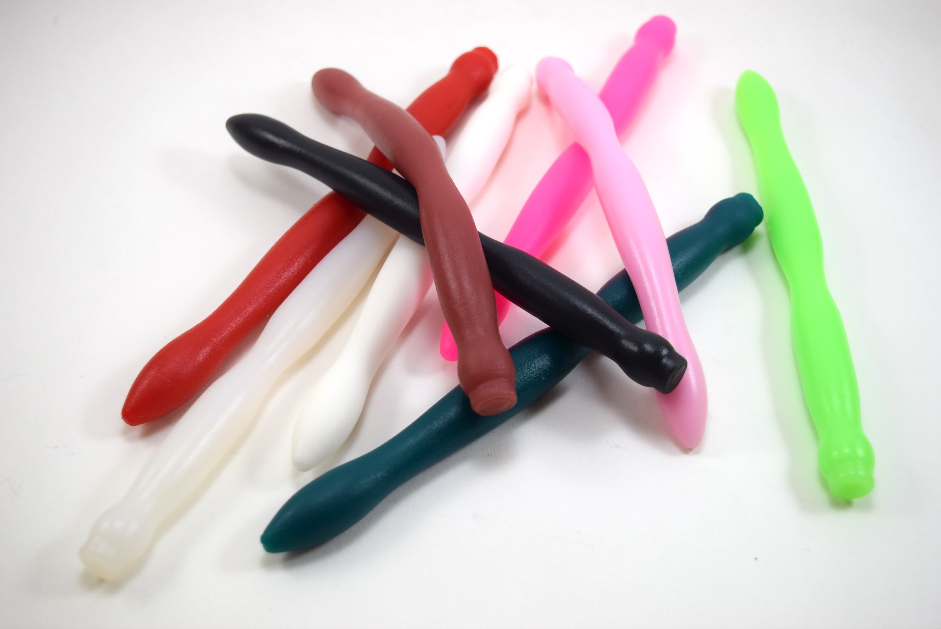 SSND-RIPPLE model, 6-18mm (18-54Fr) diameter range, wavy ripple design, 8" insertable, three expanding sections, flexible, retention valley, safety flared base, silicone