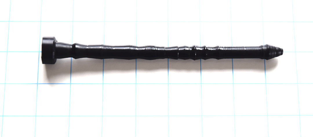 SSND-ShrpRIB 2 12.4mm ribbed urethral sound with multiple bumps