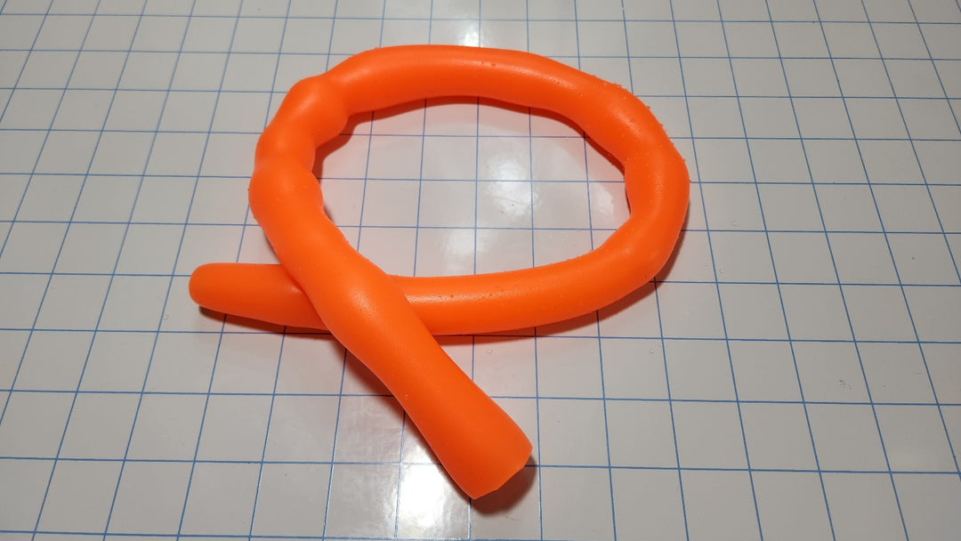 Shower Shooter 24-inch extended length ribbed silicone nozzle with multi-rib design, 0.75-inch to 1.20-inch diameter, 23-inch insertable