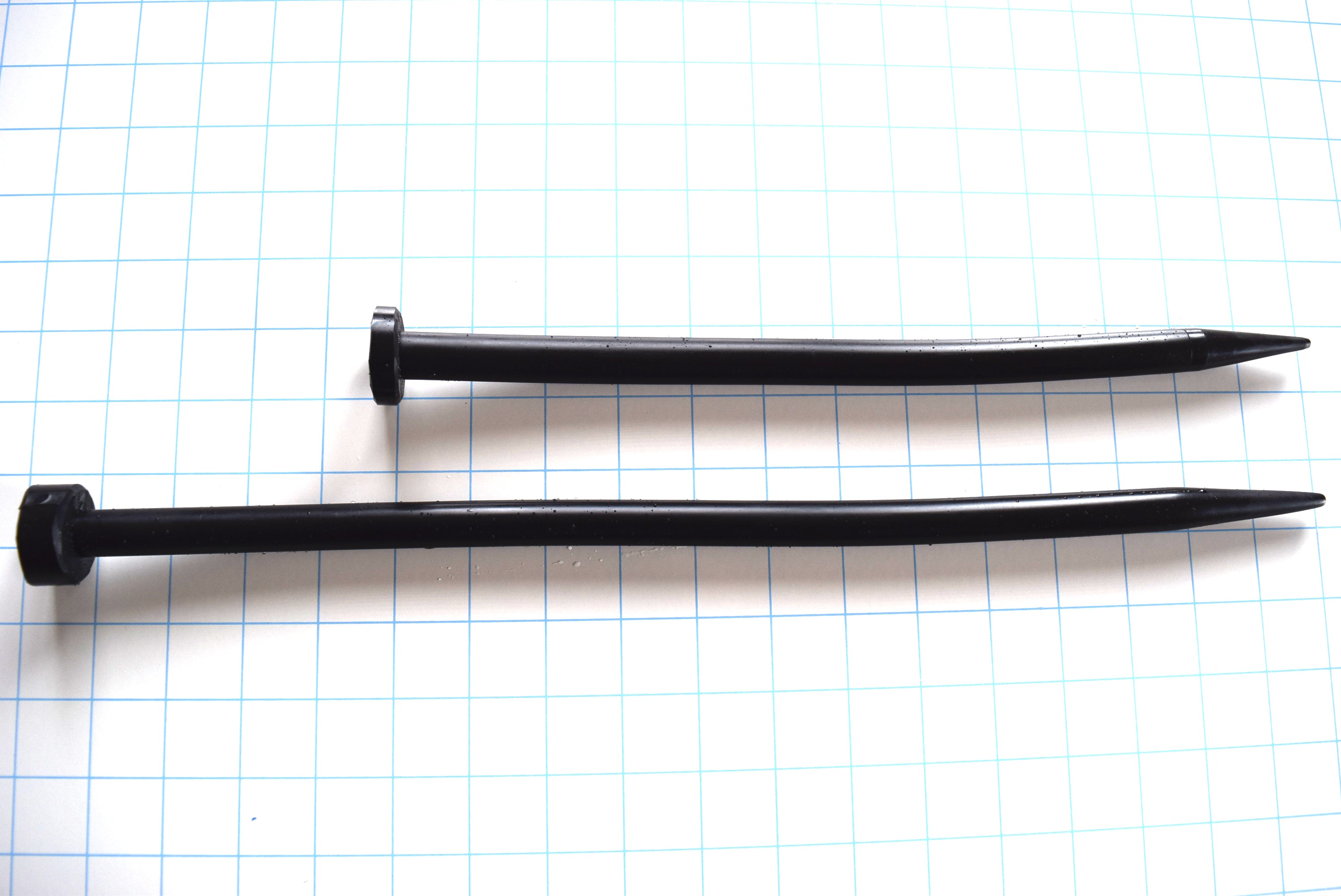 SSND-SPEAR-B 15mm smooth urethral sound with flexible spear-pointed tip, 12-16 inch length, 4mm tip expanding to 15mm diameter, 45 French