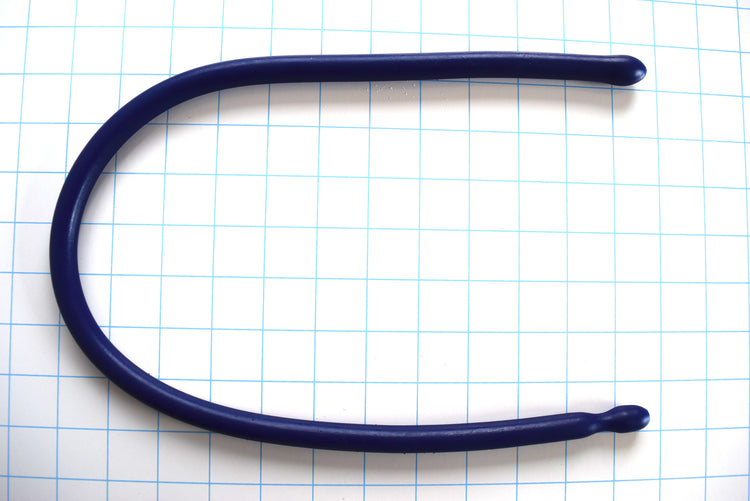 SSND-24" Ball Tip silicone urethral sound featuring a 14mm egg-shaped ball tip (42Fr), 12mm polished shaft (36Fr), 8mm retention valley, and 24-inch insertable length on a grid background.