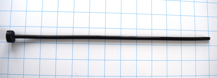 SSND-5.5mm smooth silicone urethral sound featuring a 5.5mm diameter (16 French), smooth rounded tip, solid core construction, and 15-inch insertable length on a grid background.