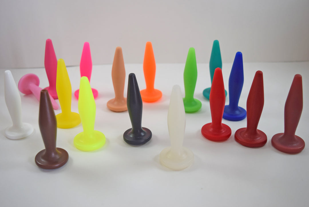 SSND-Diamond 11-18 silicone stretching sound and plug in multiple colors showing 18mm diamond swell, 11mm retention valley, and 1.3-inch flared base.