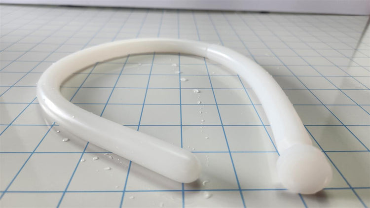 SSND-The Rod 14-16mm stepped smooth urethral sound showing 14mm section transitioning to 16mm, 19-inch total insertable length