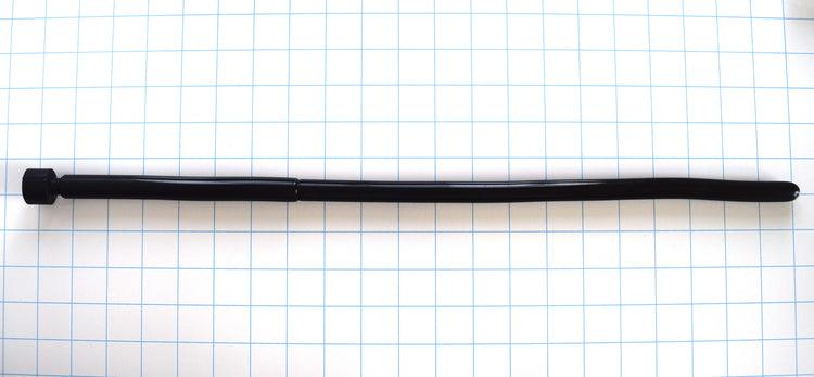 SSND-The Rod 14-16mm stepped smooth urethral sound showing 14mm section transitioning to 16mm, 19-inch total insertable length